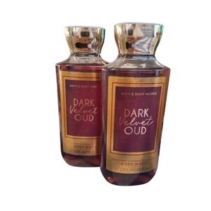 Rare BBW Bath & Body Works Womens Dark Velvet OUD Body Wash 2pcs Bundle Romantic